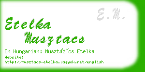 etelka musztacs business card